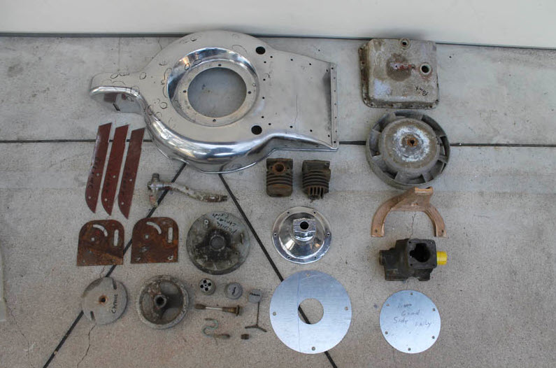 1945 Maytag Lawnmower parts to be chromed