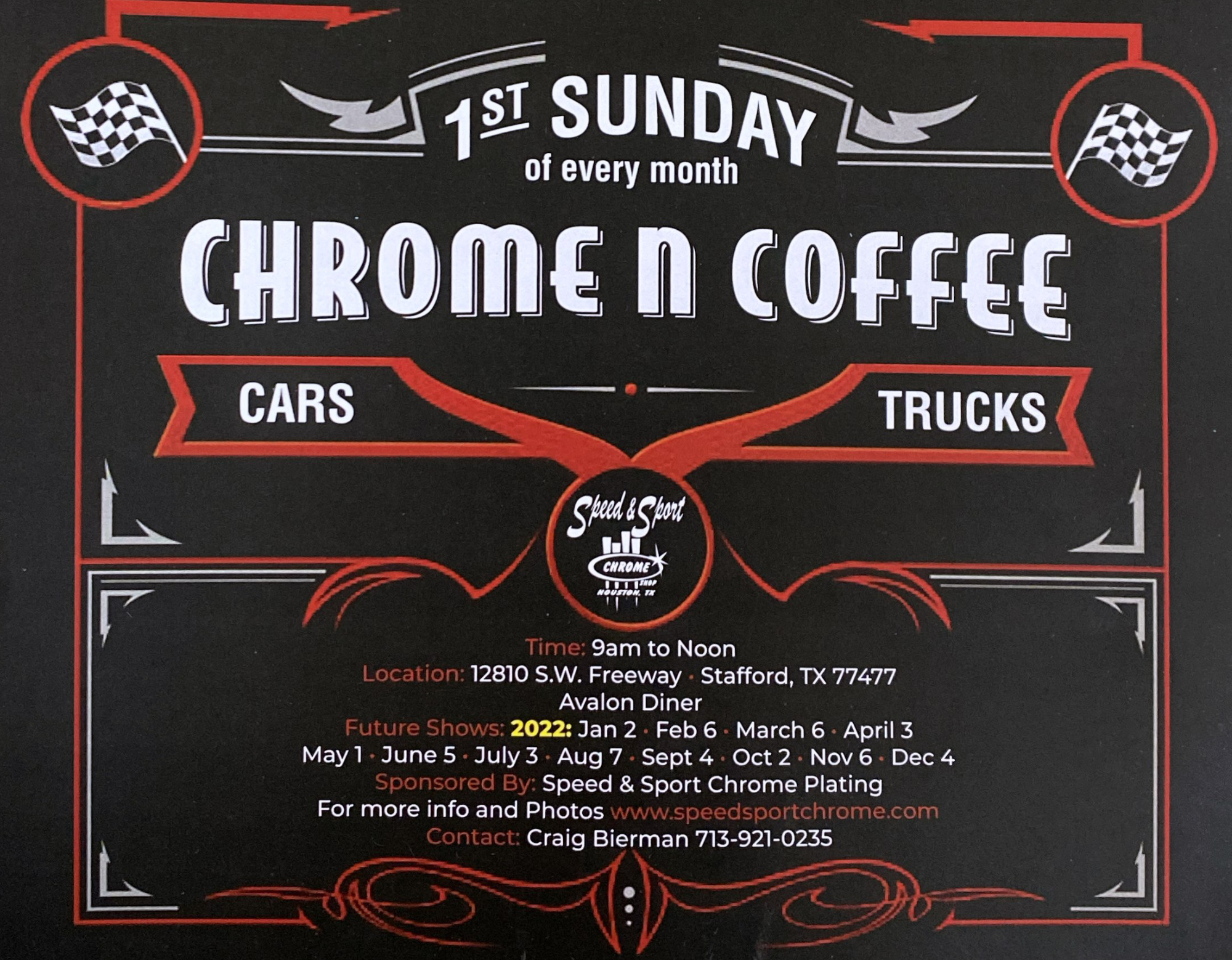Chrome N Coffee Houston TX meetups 2022
