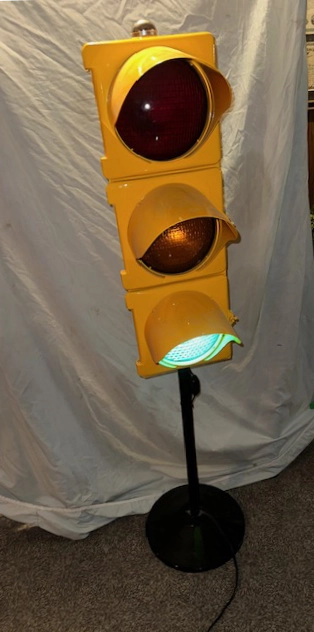 Traffic Light on a Stand 