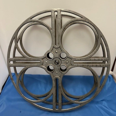 Vintage Movie Reel 14" 4-Hole Mfg. By Goldberg Bros. Denver Co