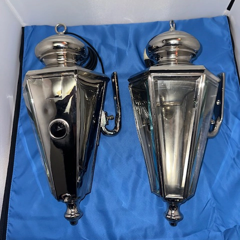 Vintage Pair of 1912 Pierce Arrow Coach Lights